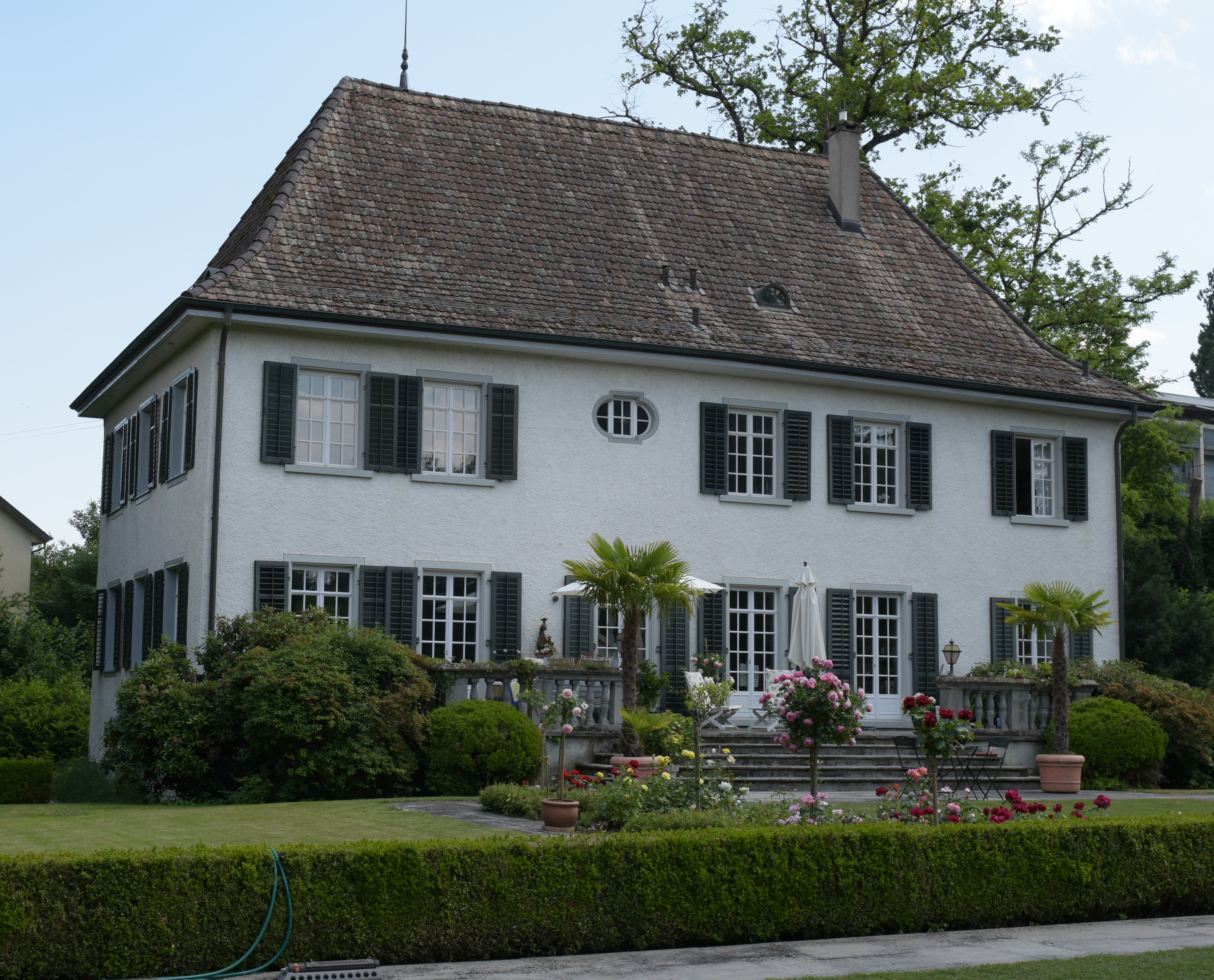 Irseer Schlösschen in Emmishofen, Ansicht von Nordwesten; Foto: Gerald Dobler.