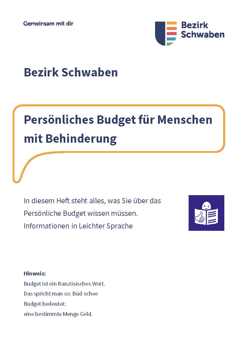 Broschüre Persönliches Budget (PDF öffnet in neuem Fenster)