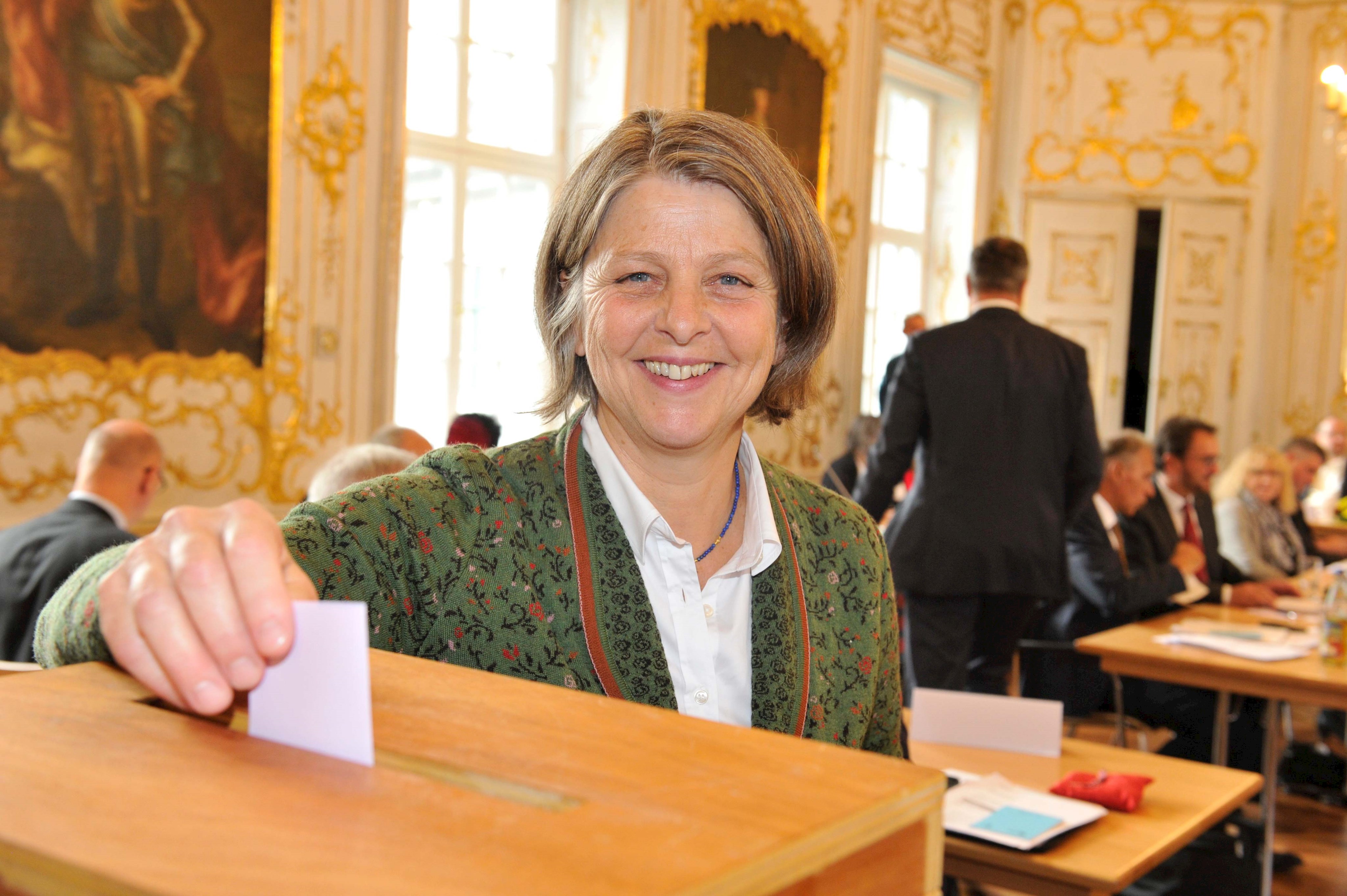 Barbara Holzmann (Grüne) wurde zur Stellvertretenden Bezirkstagspräsidentin gewählt.