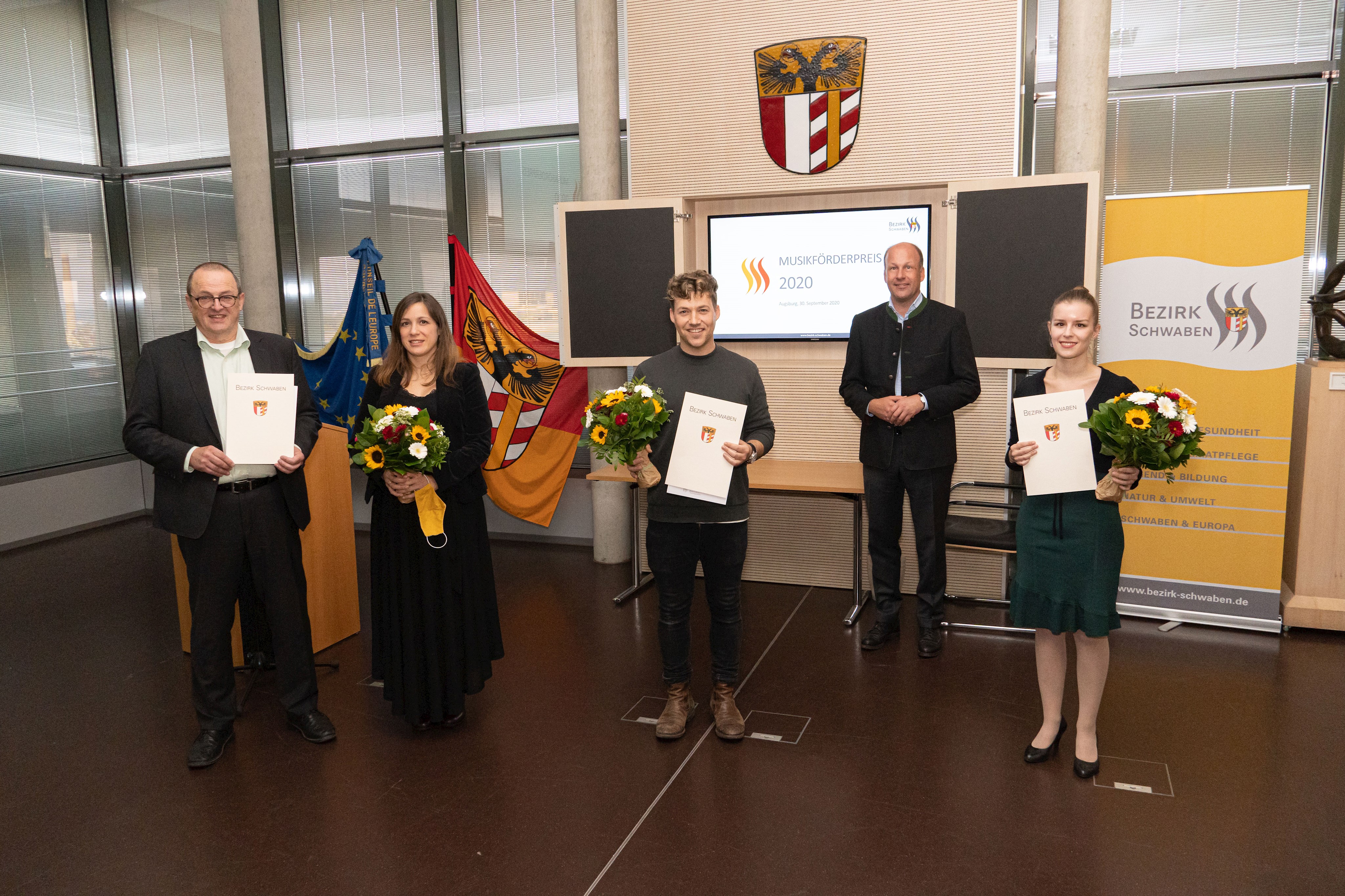 Bezirk verleiht Musikförderpreis: Künstler aus Schwaben geehrt